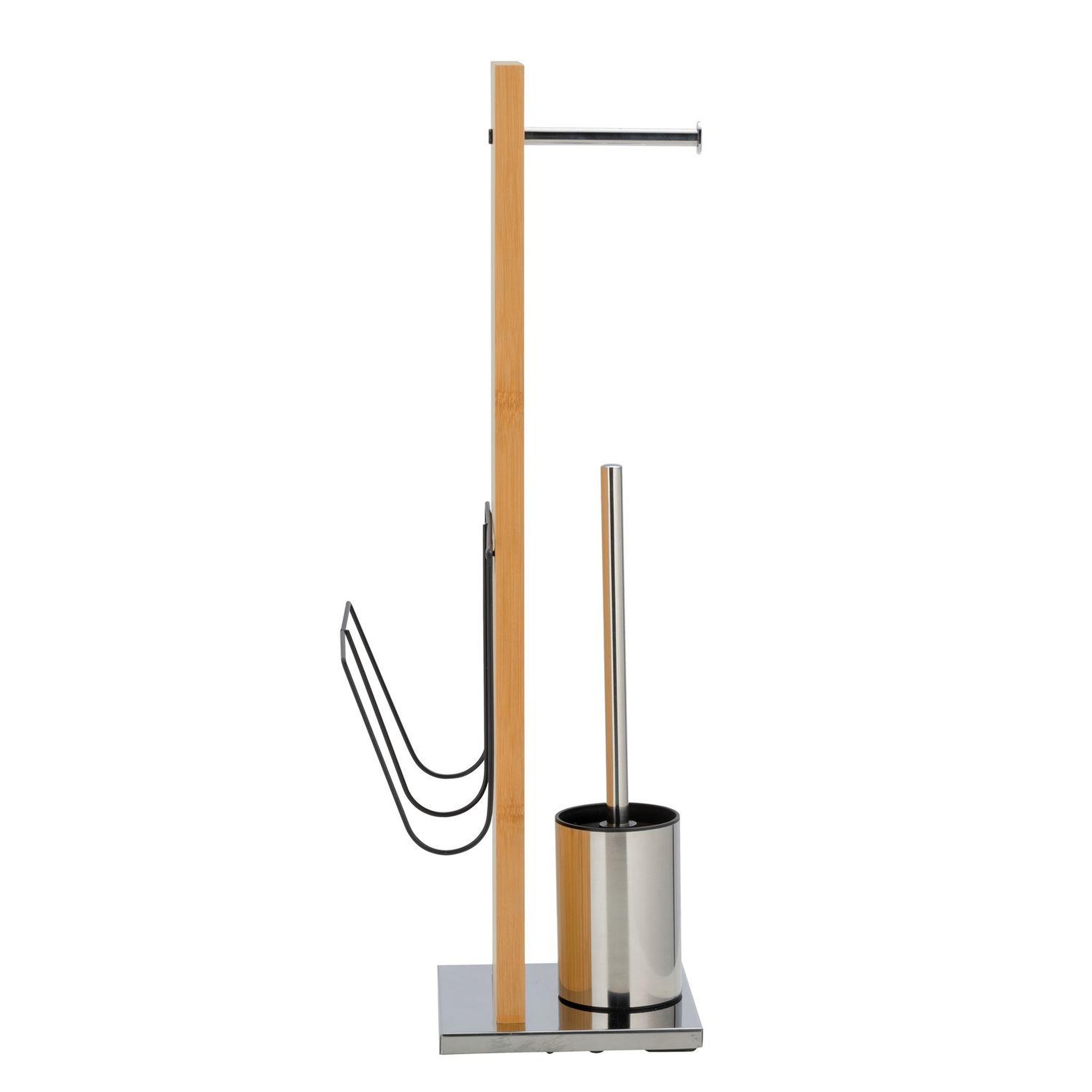 Voir la diapositive 2 : Wenko Valet wc 3en1 design bambou portofino - h. 68m - marron