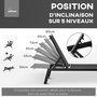 Voir la diapositive 5 : OUTSUNNY Bain de soleil transat grand confort - dossier inclinable 5 positions roulettes - châssis alu. résine tressée noire