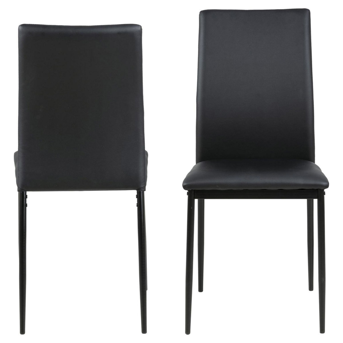 TOILINUX Lot de 4 Chaises de salle à manger Julia en Simili