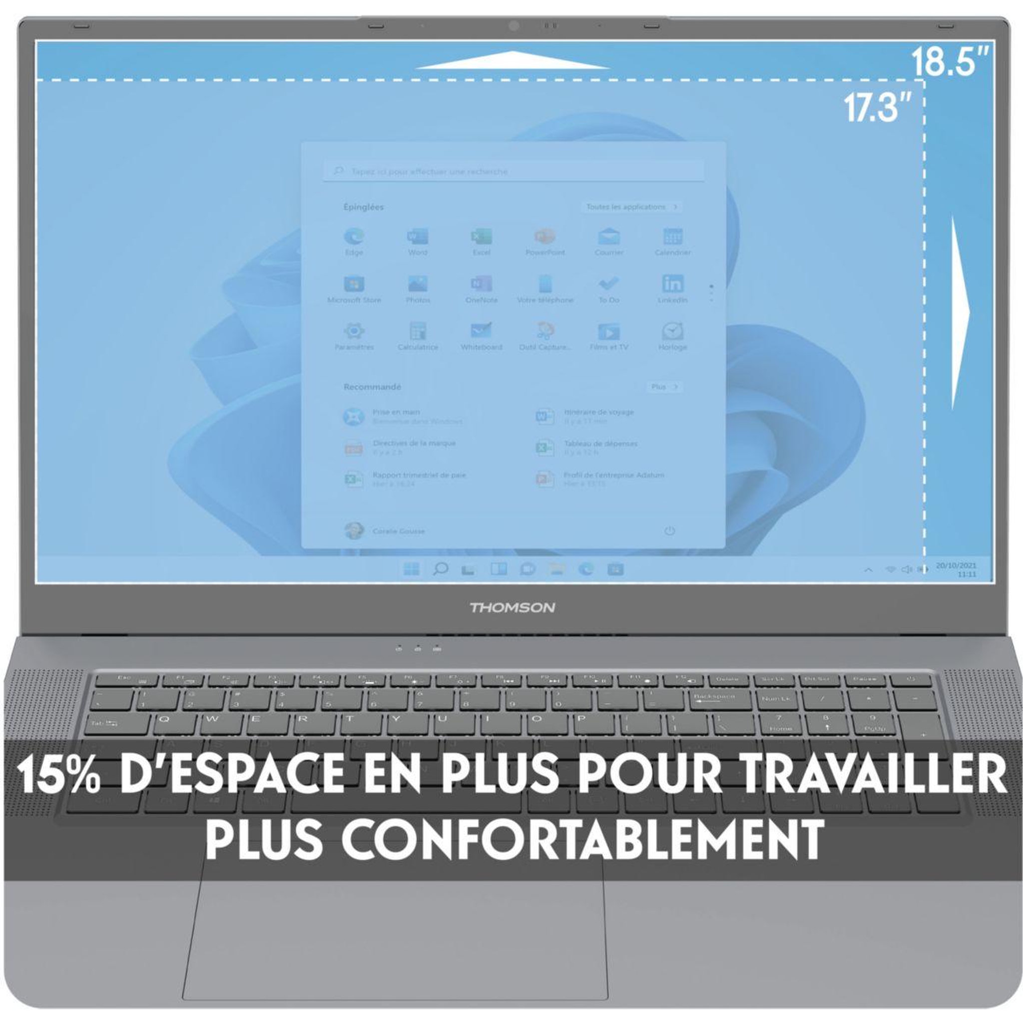 Voir la diapositive 4 : THOMSON Ordinateur portable n18xli513tu161tb 18,4  intel core i5 1335u 16 go ram ddr5 ssd 1 to
