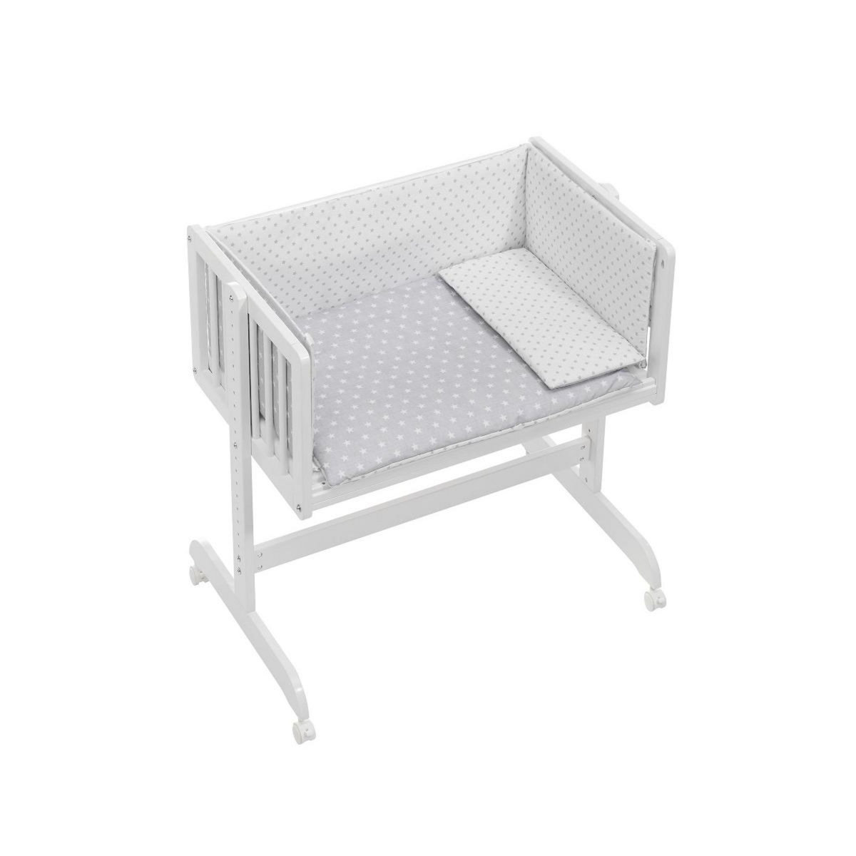 INTERBABY Berceau Cododo Étoile Gris : Sécurité et Confort pour Bébé