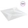Voir la diapositive 3 : VIDAXL Panneaux muraux 24 pcs blanc 50x50 cm XPS 6 m² etoile