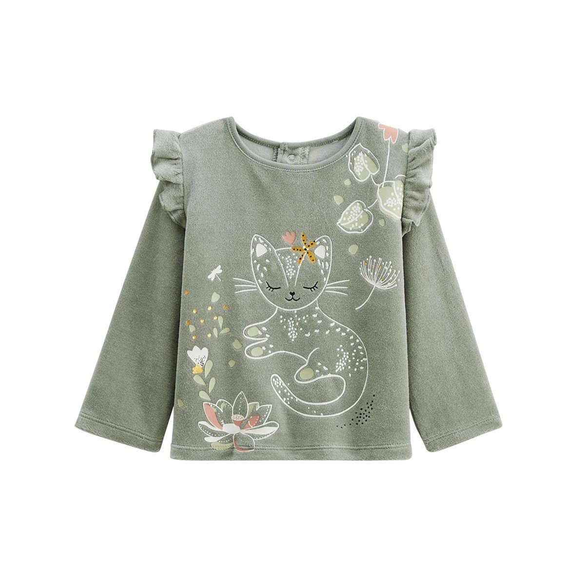 Petit Béguin Pyjama enfant 2 pièces en velours Lily