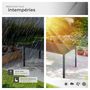 Voir la diapositive 5 : tectake Table de jardin en aluminium et plastique noir/noir