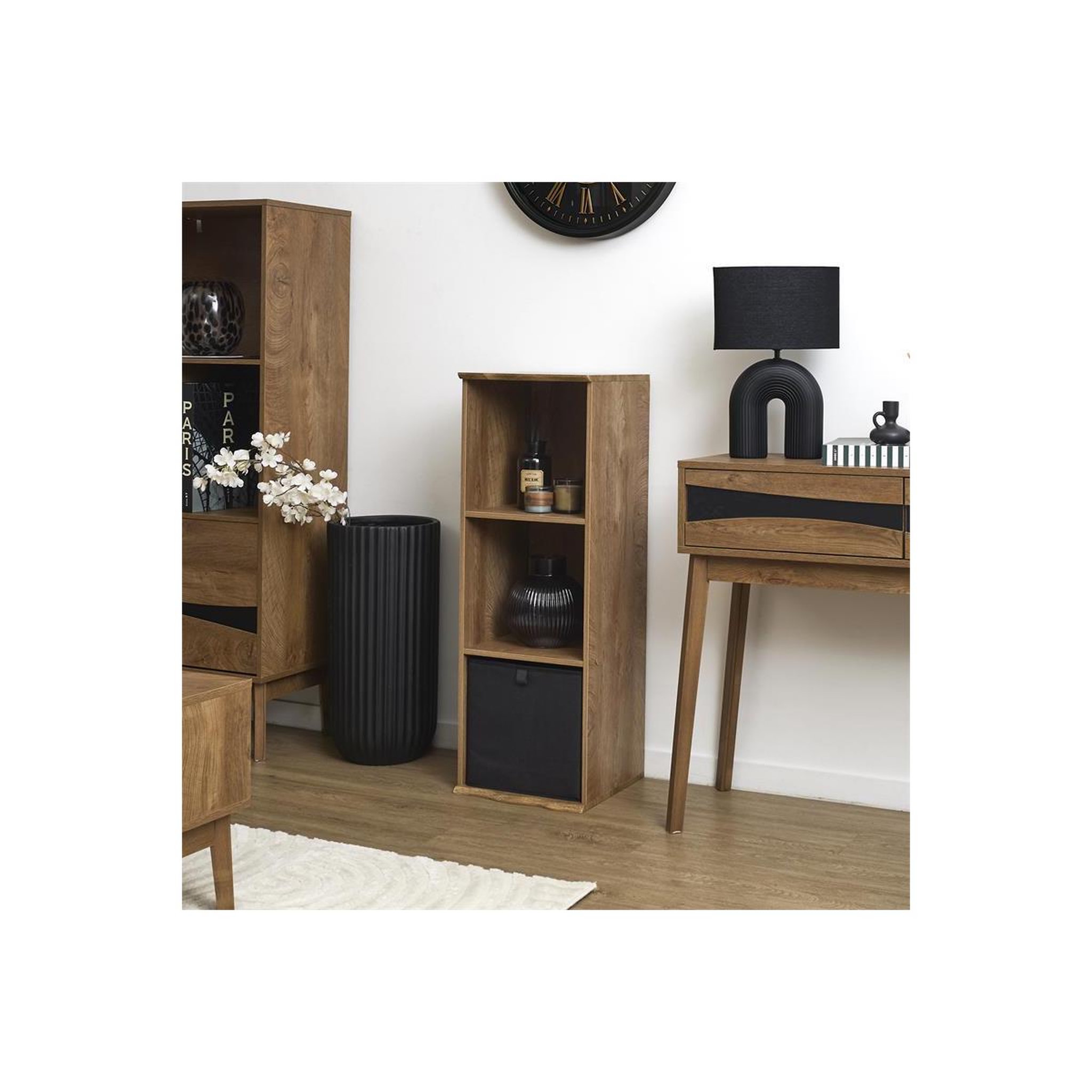Voir la diapositive 5 : The Home Deco Factory Étagère modulable 3 cases  forest  98cm marron