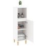 Voir la diapositive 4 : VIDAXL Armoire de salle de bain blanc 30x30x100 cm bois d'ingenierie