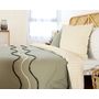 Voir la diapositive 4 : Home collection Parure housse de couette 100% coton 57fils linea