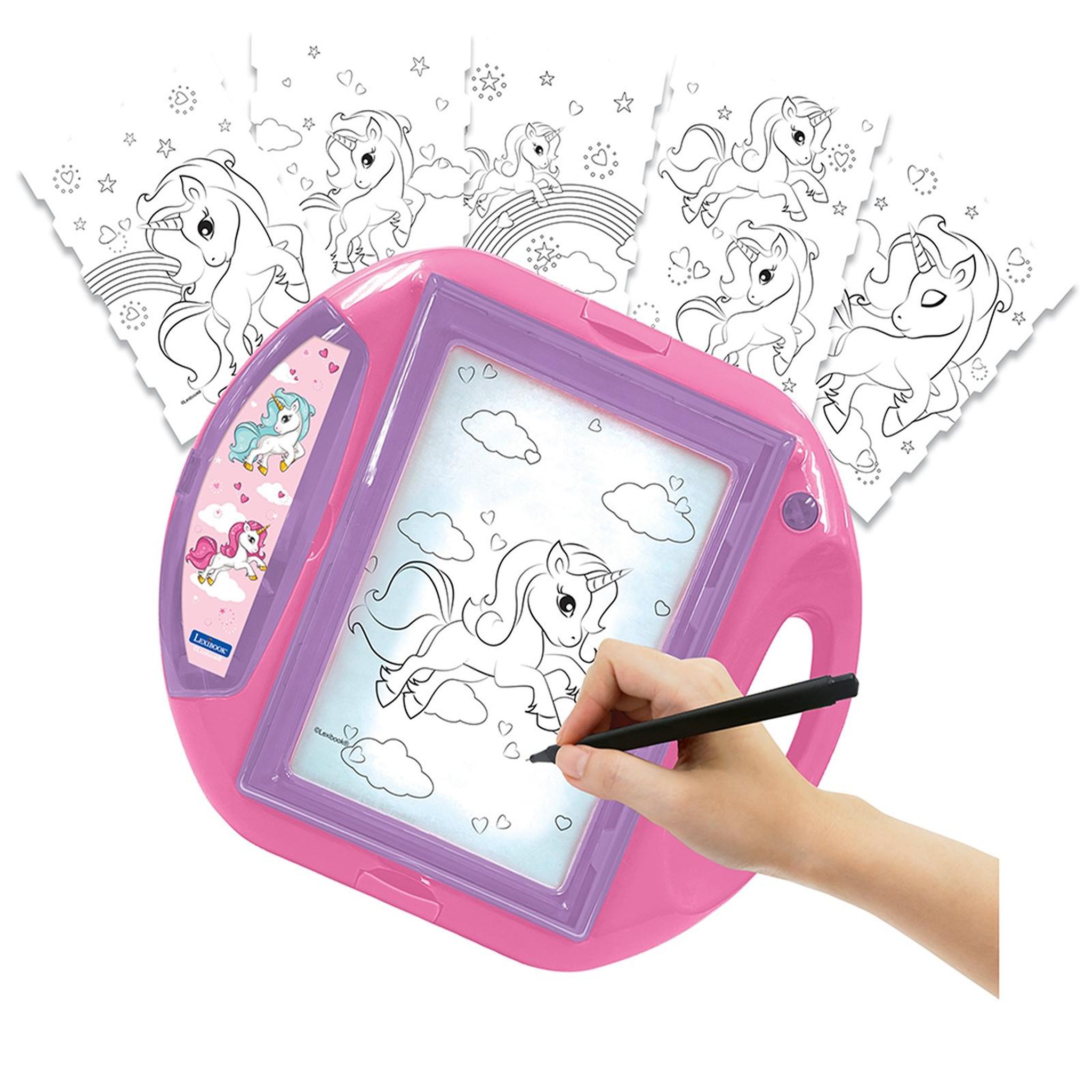 Lexibook Projecteur à dessin Licorne avec modèles et tampons