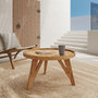 Voir la diapositive 2 : Rendez vous déco Table basse ronde en bois de teck recyclé D70 cm-Oly