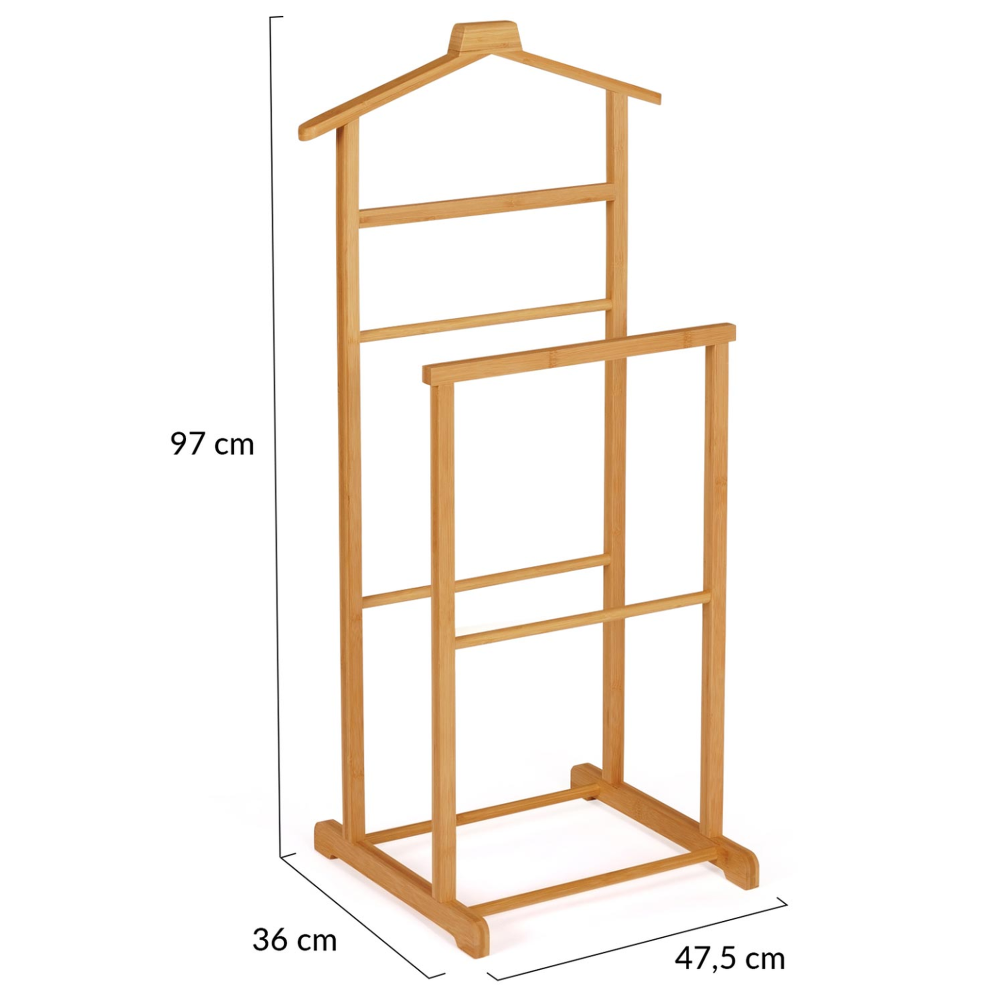 Voir la diapositive 4 : ID MARKET Valet de chambre bambou rita