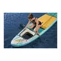 BESTWAY BESTWAY Paddle gonflable Panorama Hydro-force™, 340 x 89 x 15 cm, 150 kg max, fenetre transparent, pompe, leash