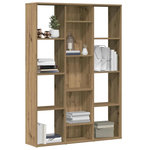 VIDAXL Separateur de piece/Bibliotheque chene artisanal 100x24x140 cm