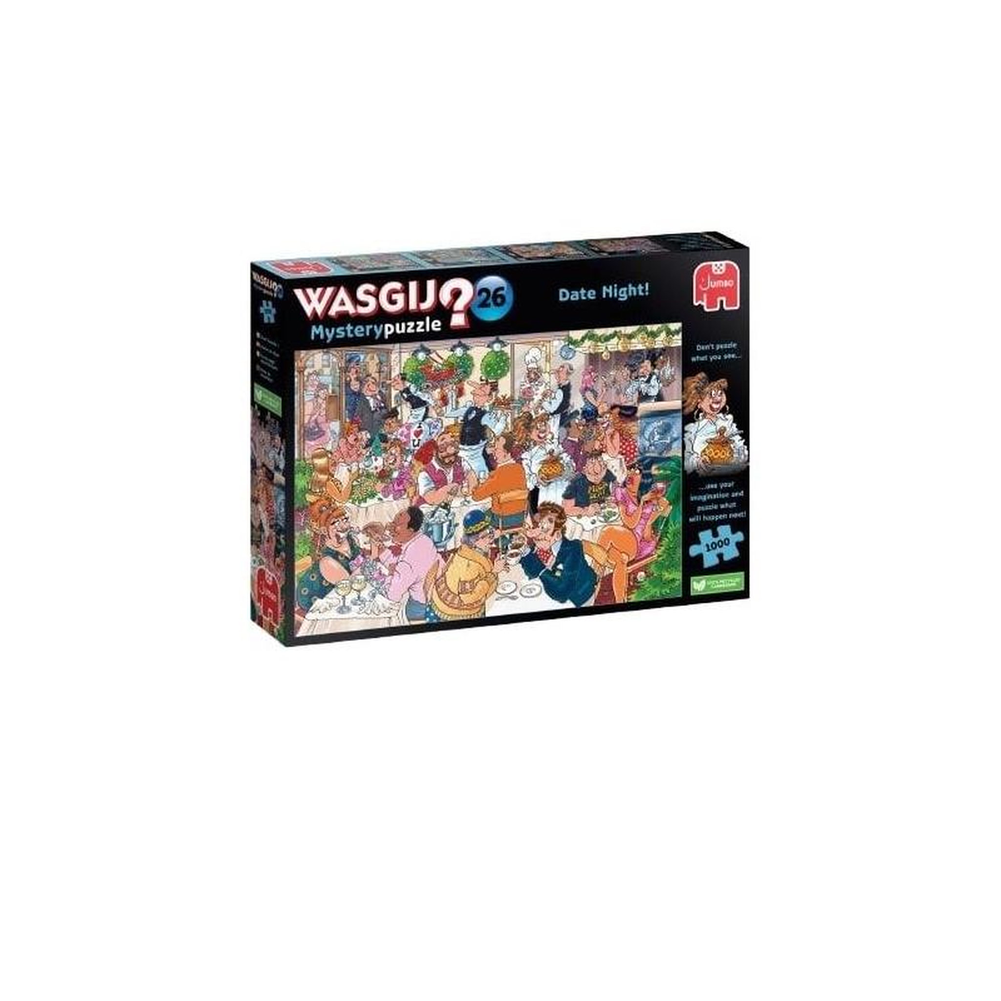 Jumbo Puzzle 1000 pièces – Wasgij Mystery 26 – Saint-Valentin – Puzzle à énigme surprise – Adulte – Jumbo