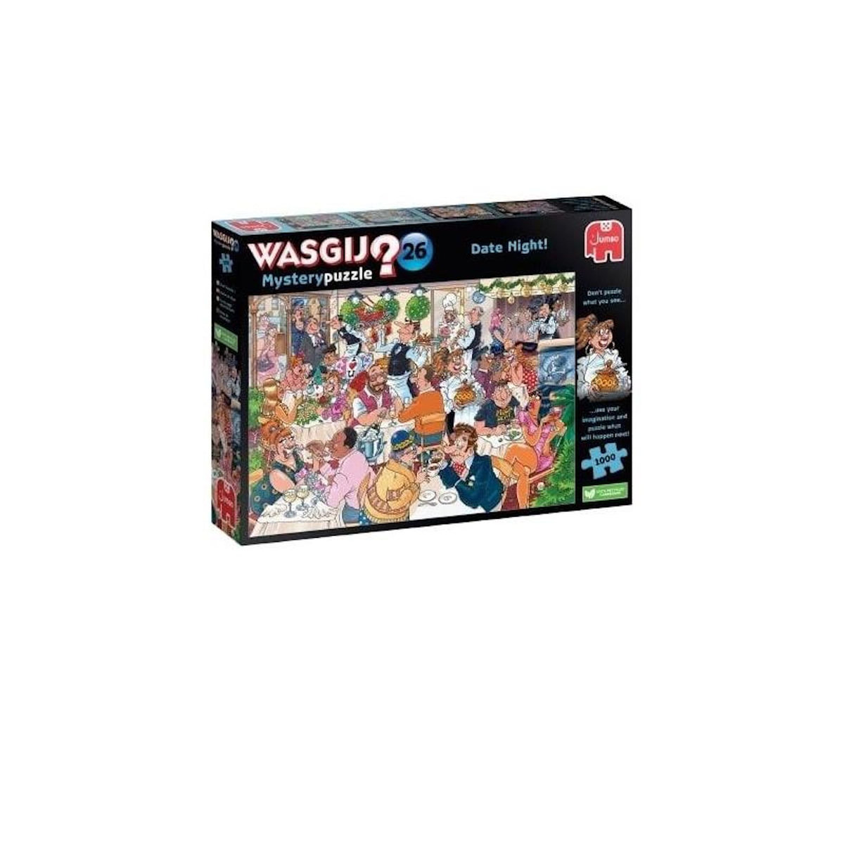 Jumbo Puzzle 1000 pièces – Wasgij Mystery 26 – Saint-Valentin – Puzzle à énigme surprise – Adulte – Jumbo