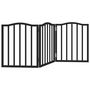 Voir la diapositive 2 : VIDAXL Barriere pour chien pliable 3 panneaux noir bois de peuplier