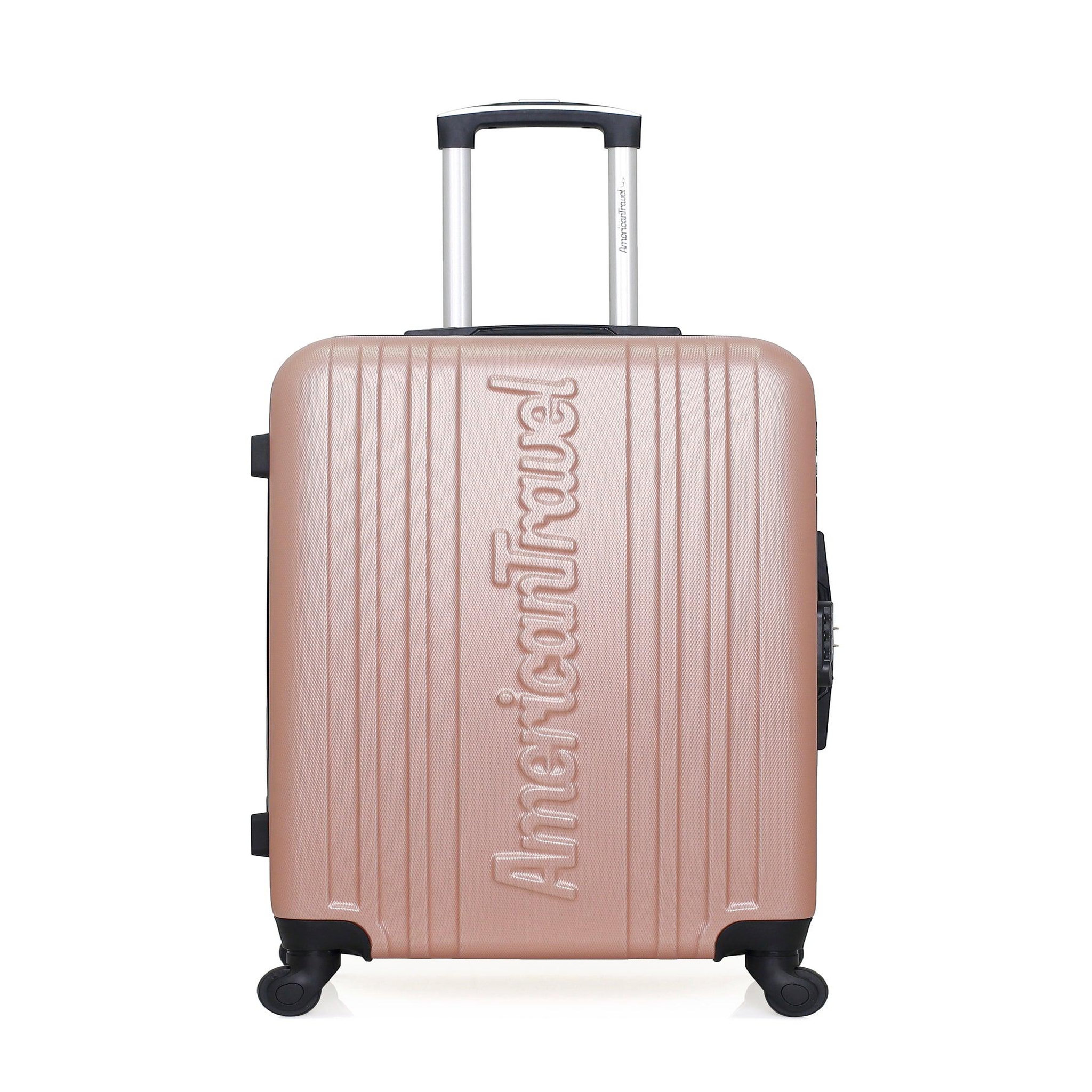 AMERICAN TRAVEL American travel - valise weekend springfield 65 cm 4 roues. Coloris disponibles : Beige, Noir, Gris, Rouge, Bleu, Violet