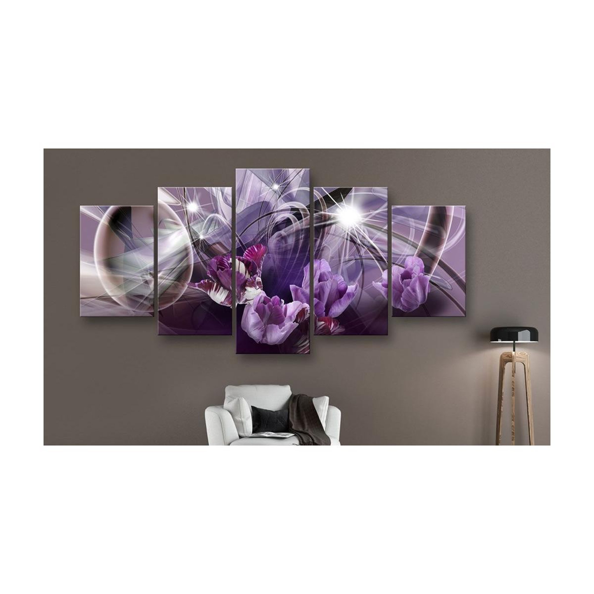Voir la diapositive 2 : Paris Prix Tableau imprimé  purple of tulips