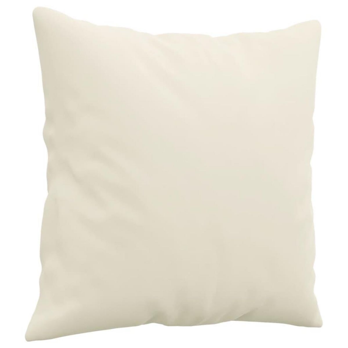 VIDAXL Ensemble de canapes 2 pcs avec coussins creme velours