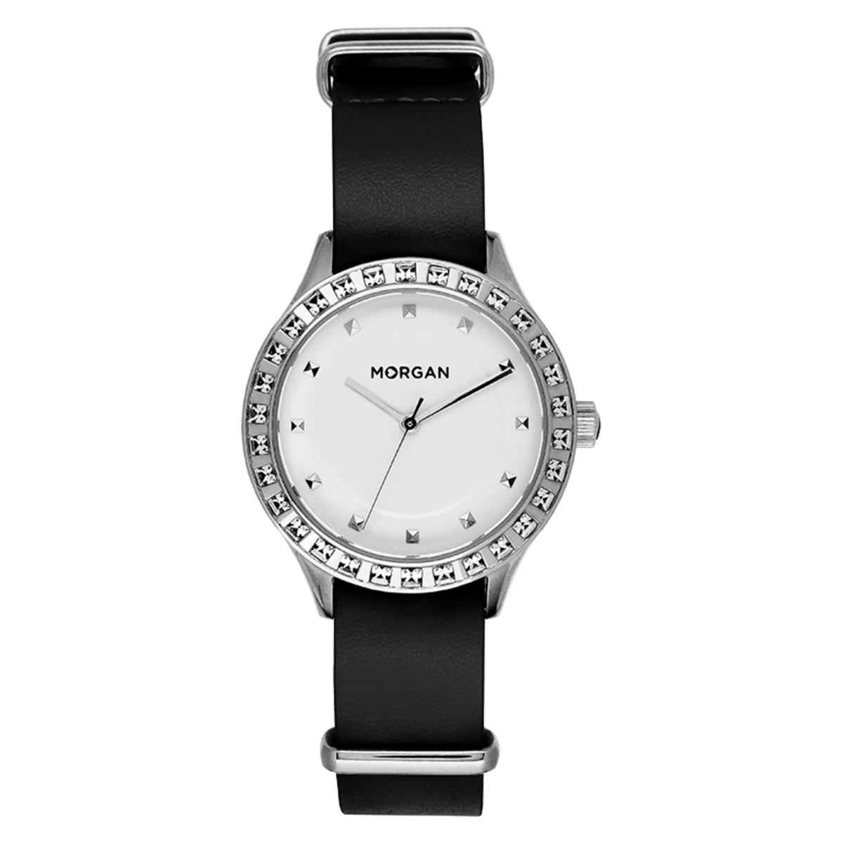 MORGAN Montre Morgan Black and White Strass