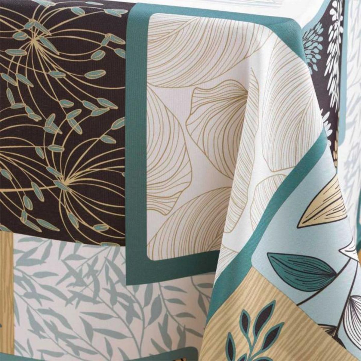 Paris Prix Nappe Antitache Imprimé  Faya  150x240cm Sauge