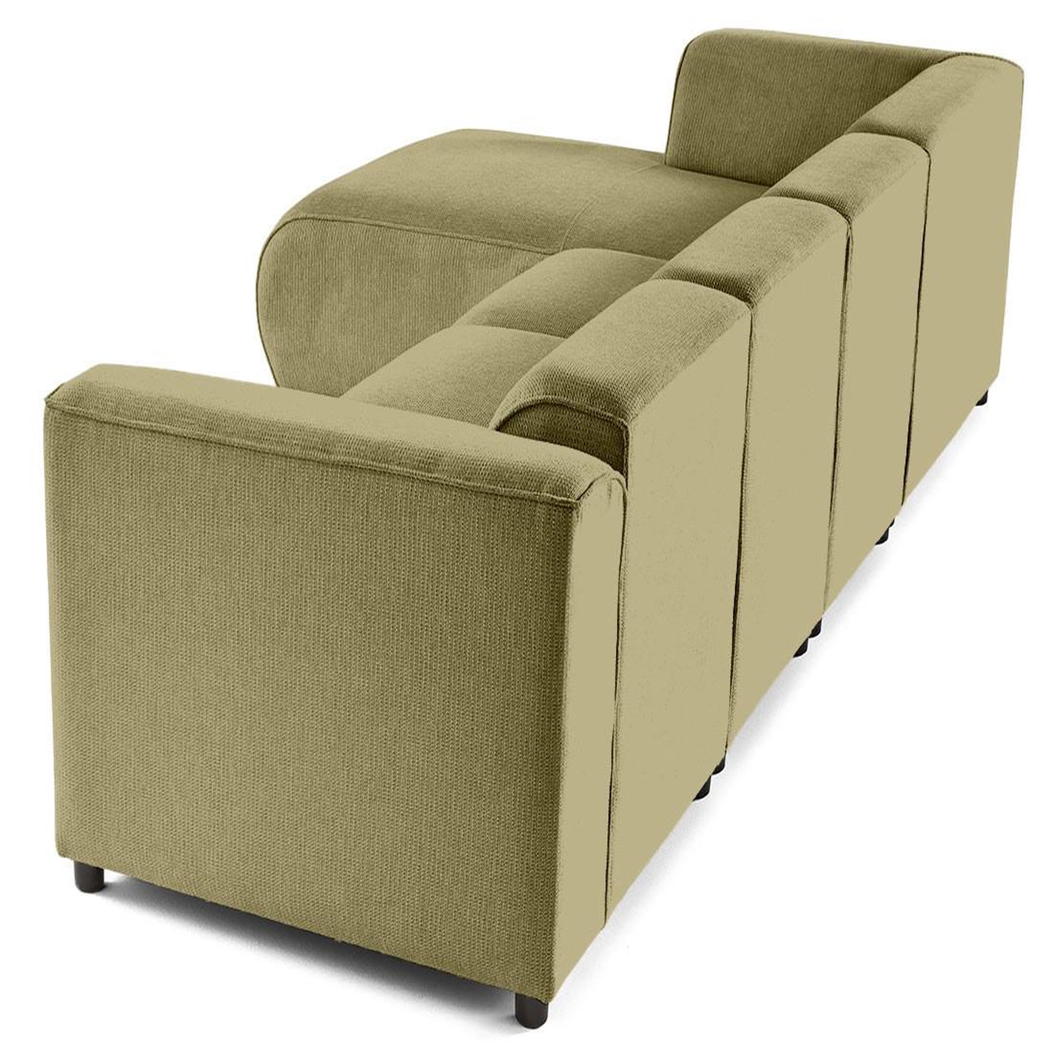 Voir la diapositive 6 : LISA DESIGN Suaro - canapé modulable d'angle gauche 5 places en tissu texturé