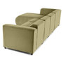 Voir la diapositive 6 : LISA DESIGN Suaro - canapé modulable d'angle gauche 5 places en tissu texturé