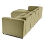 Voir la diapositive 6 : LISA DESIGN Suaro - canapé modulable d'angle gauche 5 places en tissu texturé
