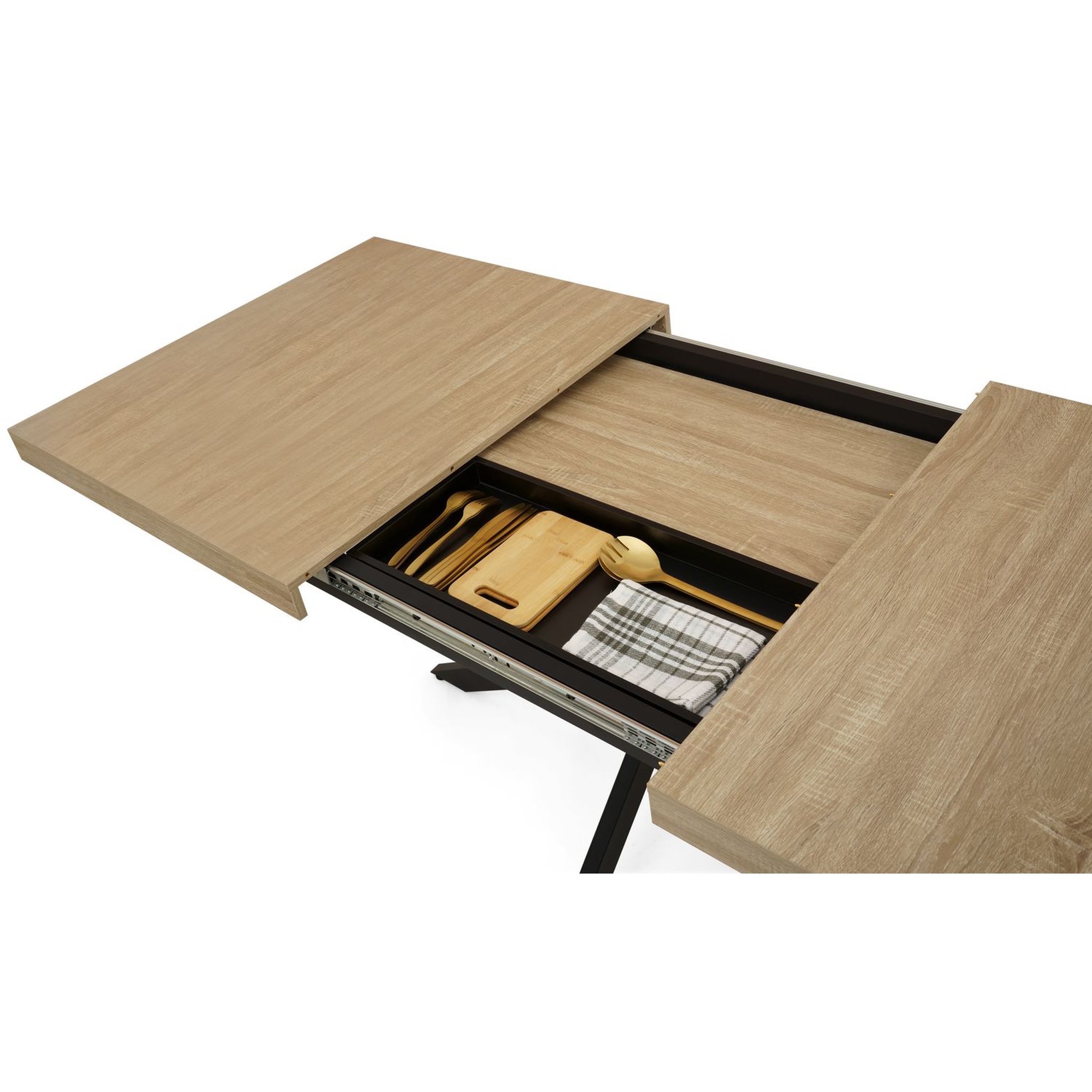 Voir la diapositive 7 : Table de séjour salle à manger extensible L160/200 cm HELENE