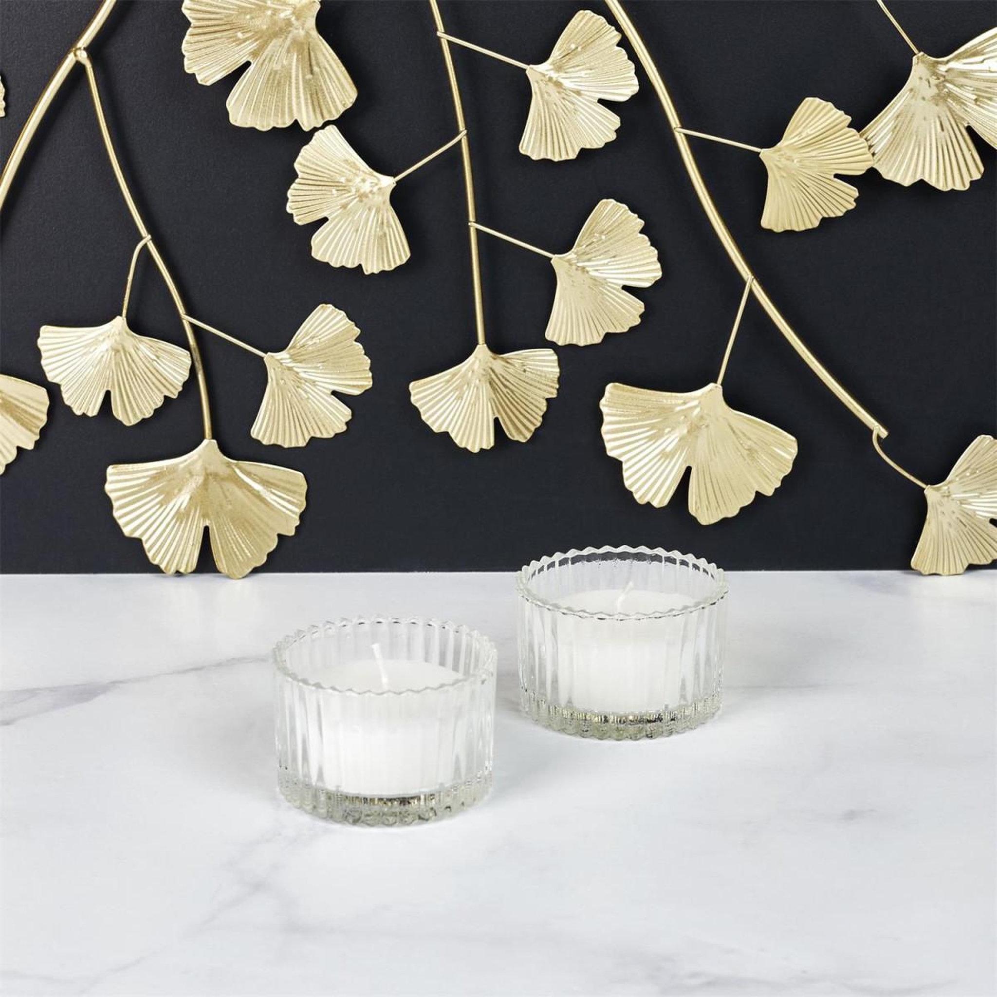 Voir la diapositive 4 : The Home Deco Factory Coffret 4 bougies parfumées  parfumerie  35g blanc