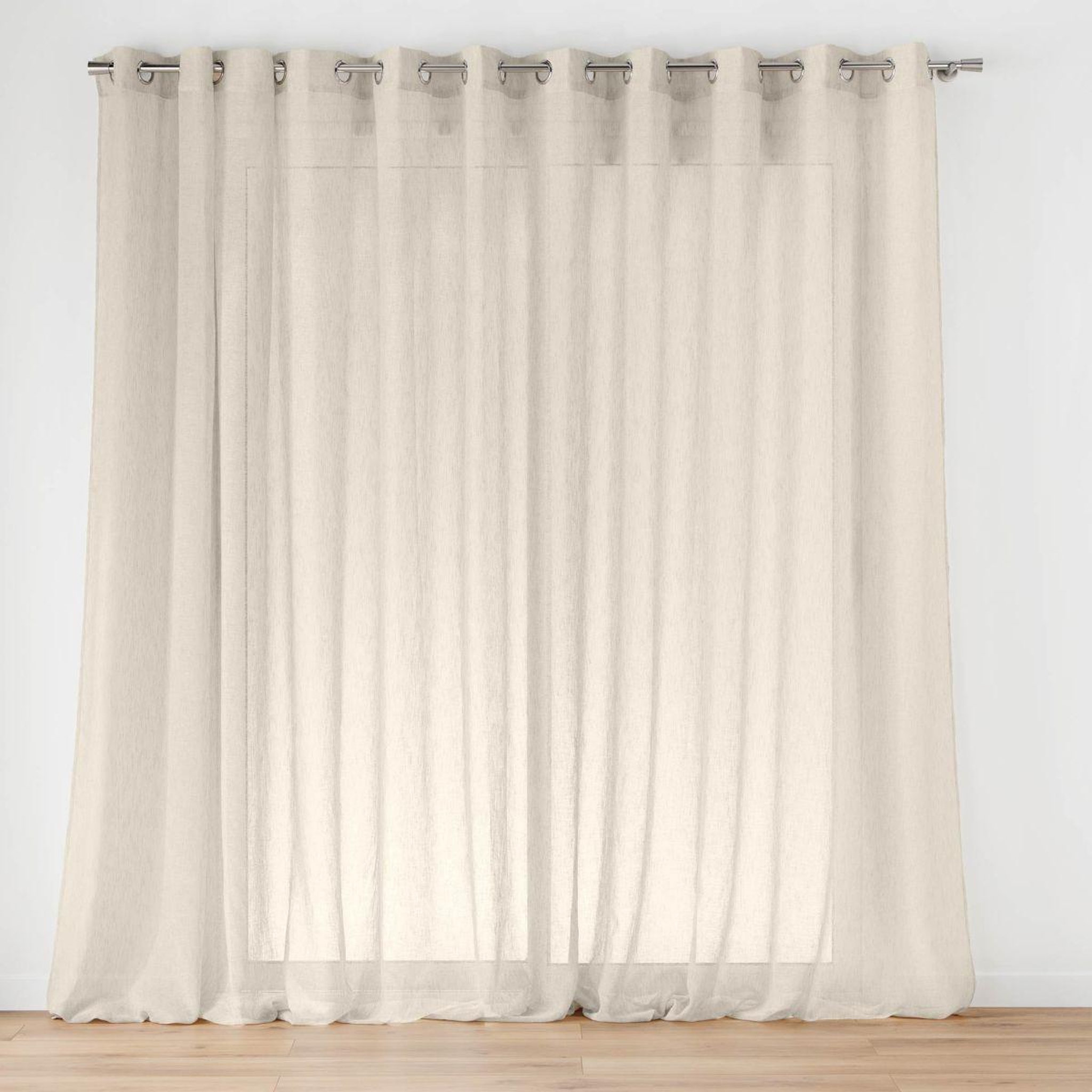 Douceur d'Intérieur Rideau voilage à œillets  carlin  400x240cm lin
