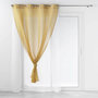 Voir la diapositive 1 : Paris Prix Rideau Voilage à Œillets  Duetto  140x240cm Miel & Blanc