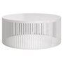 Voir la diapositive 1 : BEST MOBILIER Sally - table basse ronde - blanc - 59 cm
