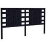 Voir la diapositive 2 : VIDAXL Tete de lit Noir 146x4x100 cm Bois massif de pin