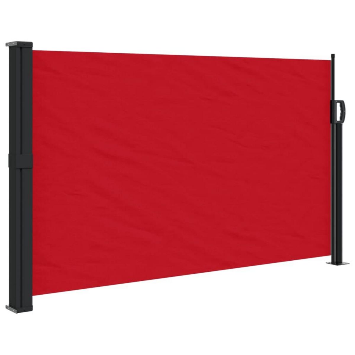 VIDAXL Auvent lateral retractable rouge 120x600 cm