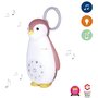 Zazu Veilleuse Musicale Bluetooth Zoé le Pinguin rose