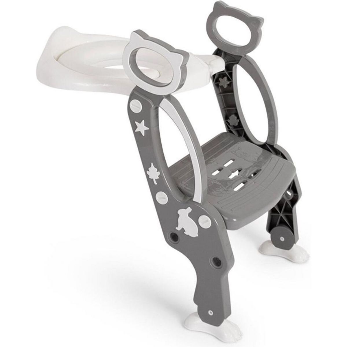 BANINNI Baninni Réducteur De Toilette Avec Marche Bravo gris