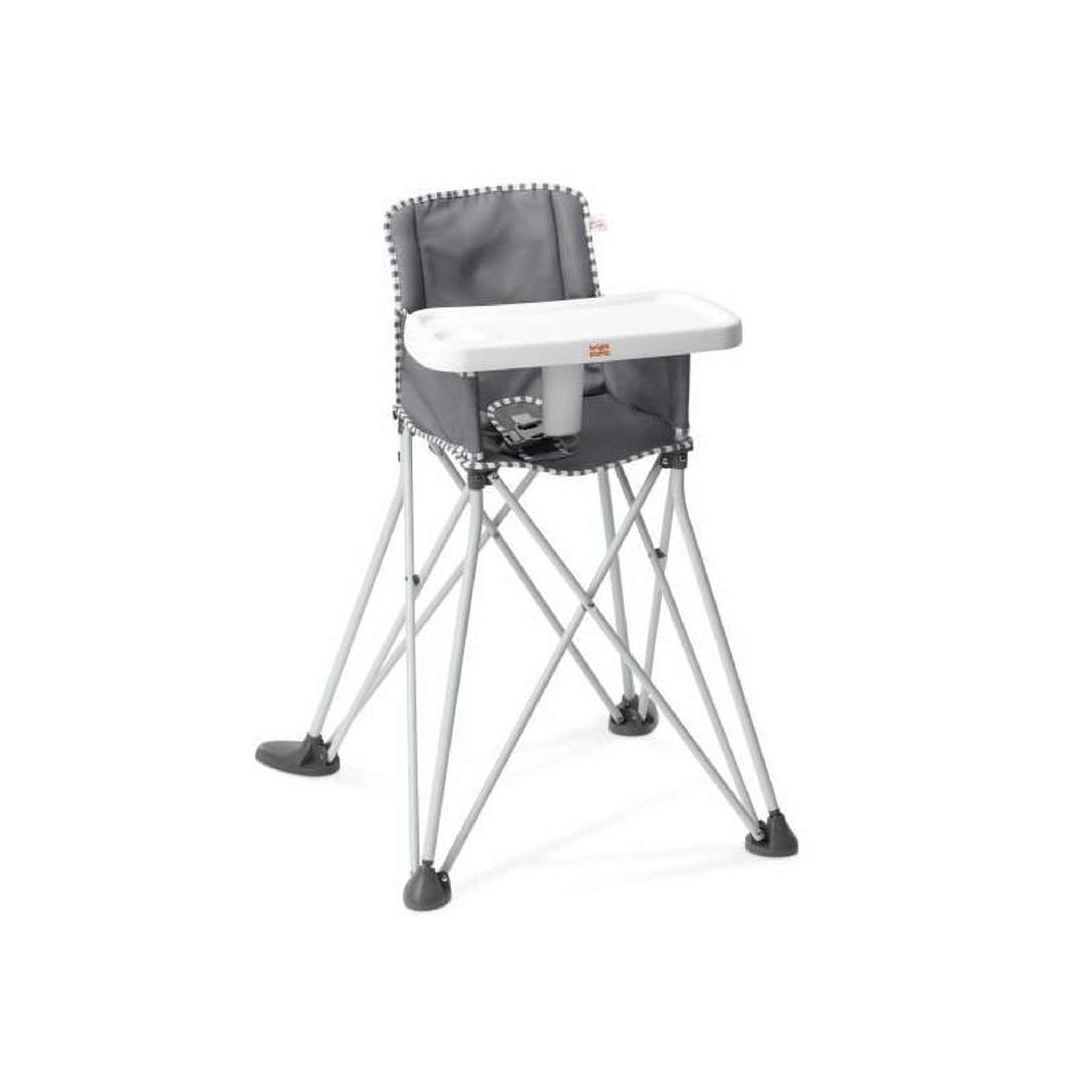 Bright Starts BRIGHT STARTS Chaise haute pliable Pop 'N Dine, avec Sac de transport, Tablette porte-gobelet, Déhoussable et lavable