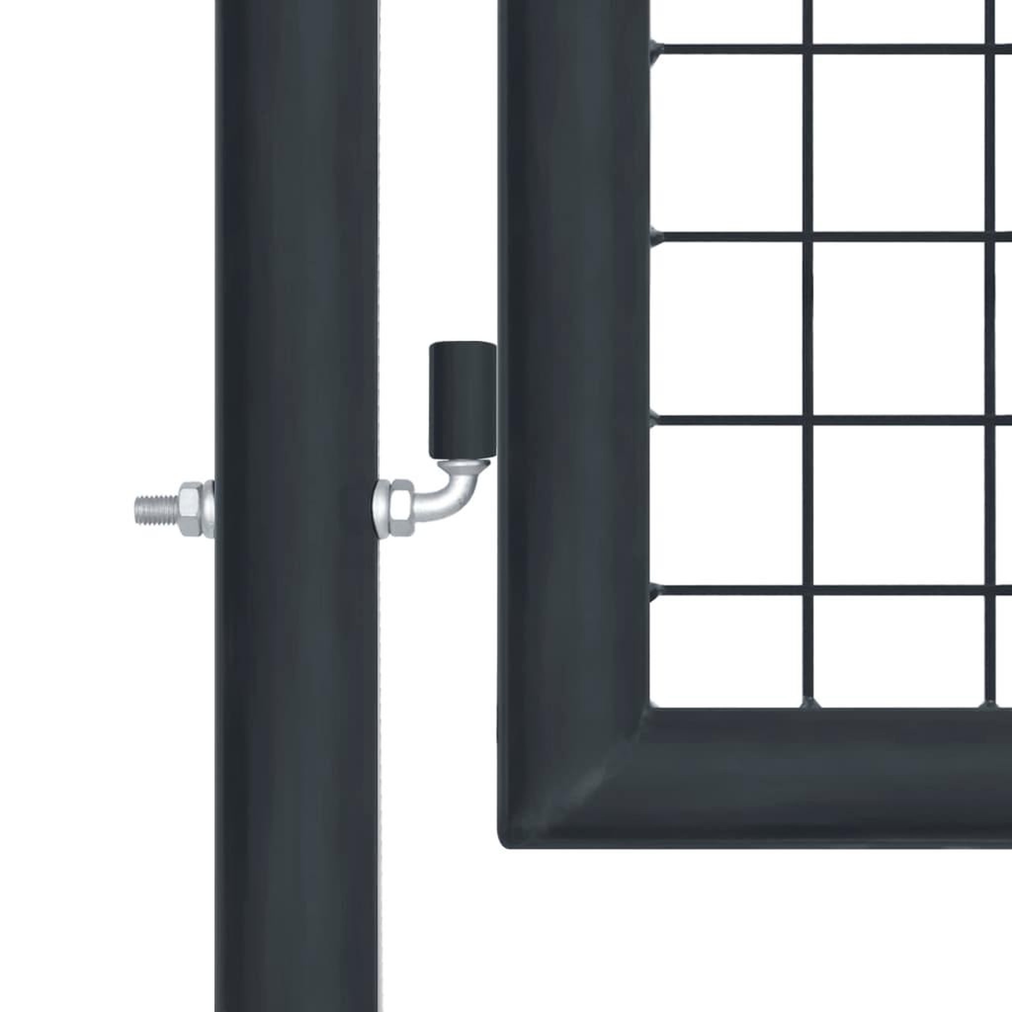 Voir la diapositive 4 : VIDAXL Portail en maille de jardin Acier galvanise 100 x 175 cm Gris