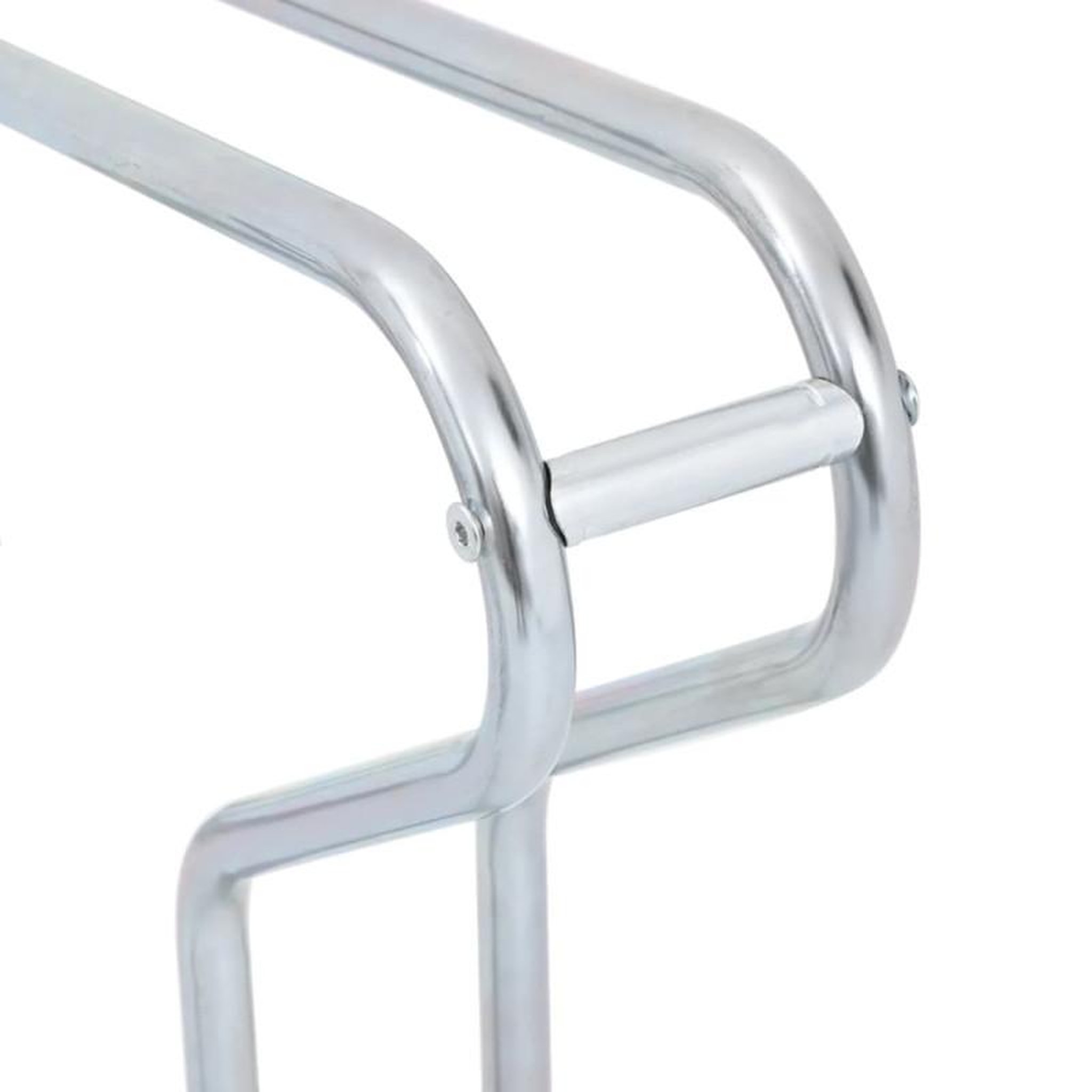 Voir la diapositive 6 : VIDAXL Support de vélo au sol autoportant pour 5 vélos acier galvanisé