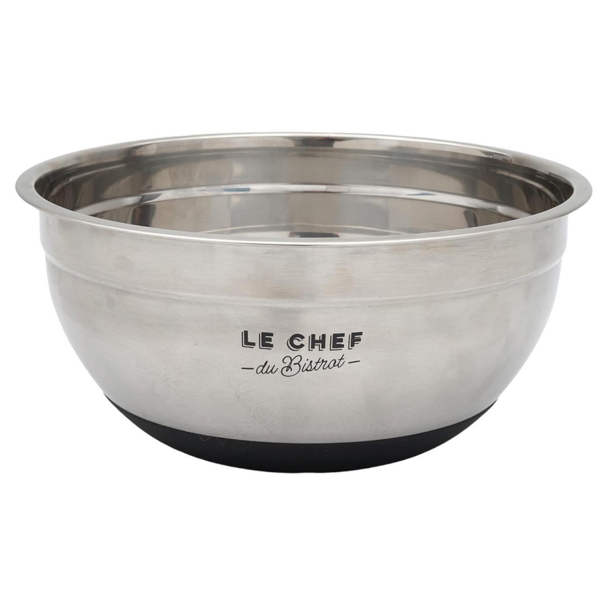 COOK CONCEPT Bol mélangeur antidérapant  bistrot  26cm argent