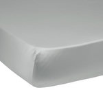 DODO Drap housse Harmonie Satin de coton coloris Gris. Coloris disponibles : Gris