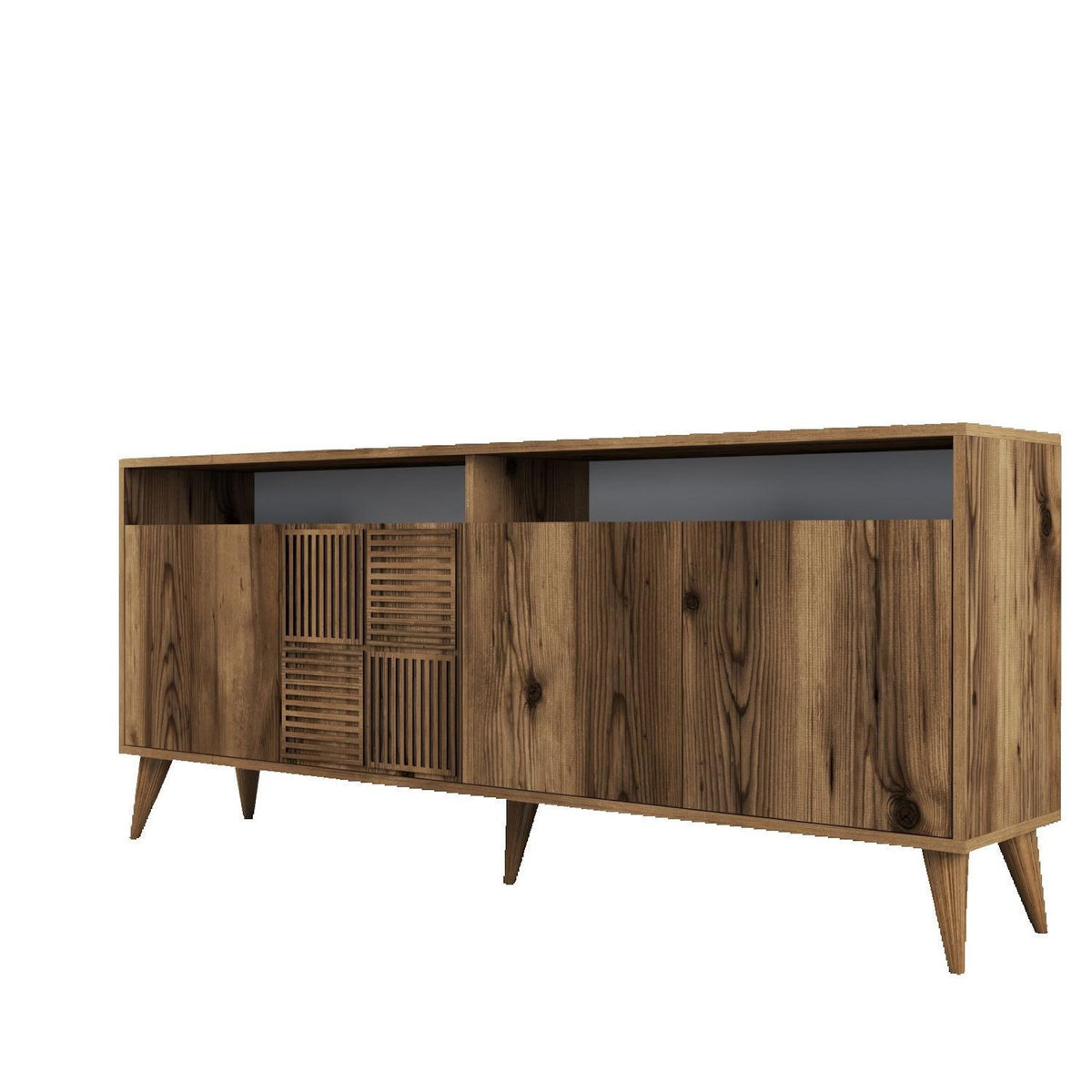 Habitat et Jardin Buffet en bois  Milan  - 180 x 35 x 78 cm - Noyer