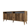 Voir la diapositive 1 : Habitat et Jardin Buffet en bois  Milan  - 180 x 35 x 78 cm - Noyer