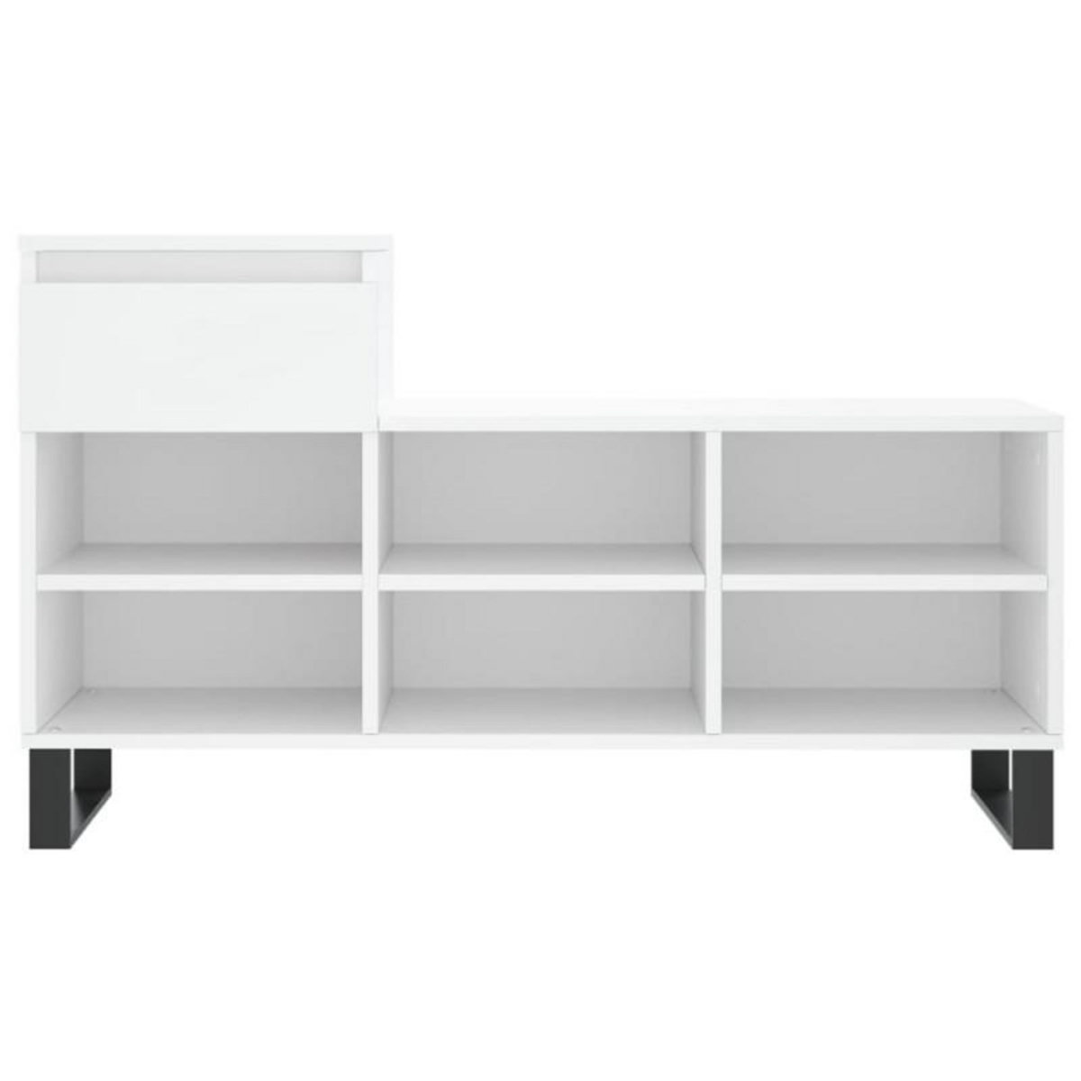 VIDAXL Armoire à chaussures Blanc 102x36x60 cm Bois d ingénierie