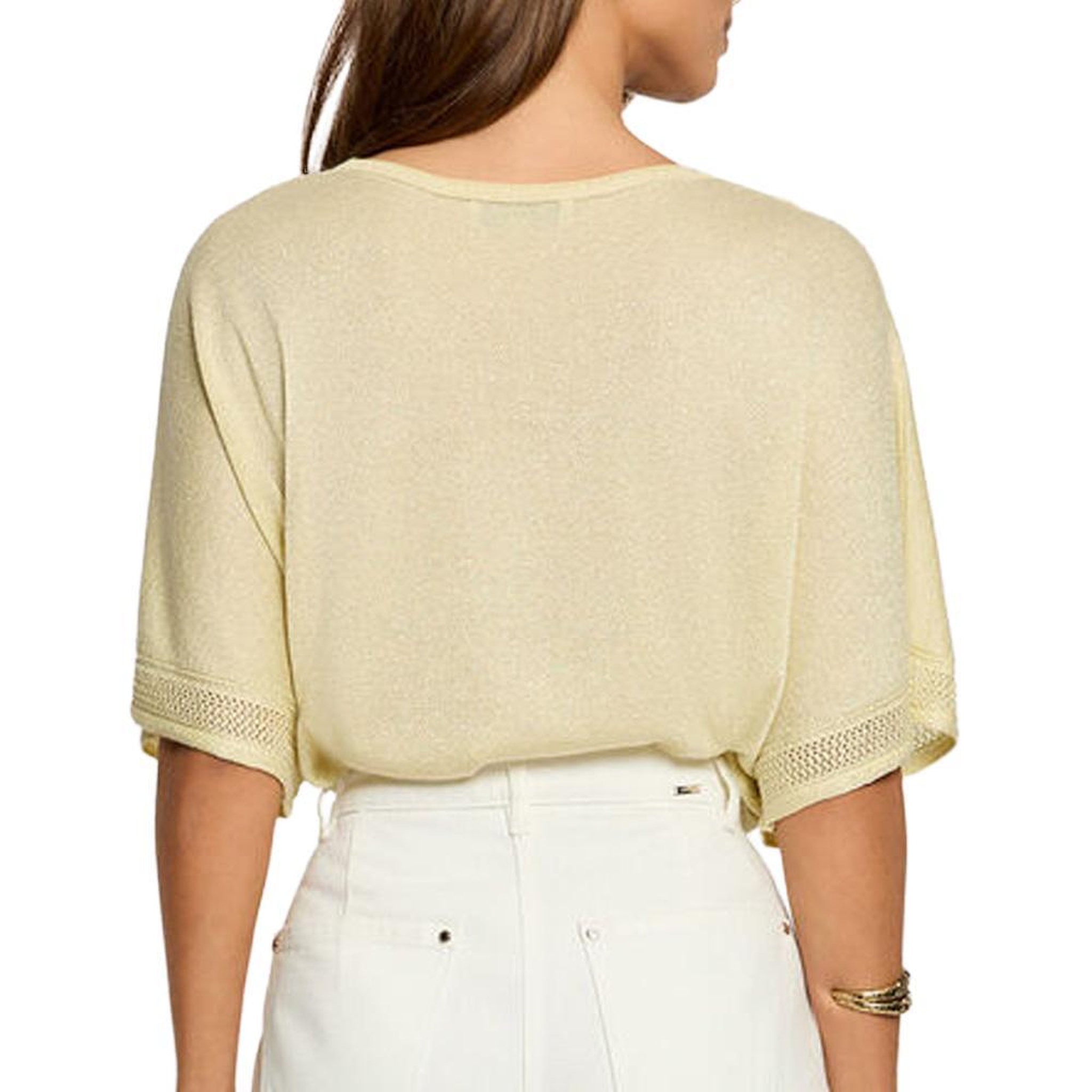 Voir la diapositive 2 : MORGAN Pull Jaune Femme Morgan MCHRIS