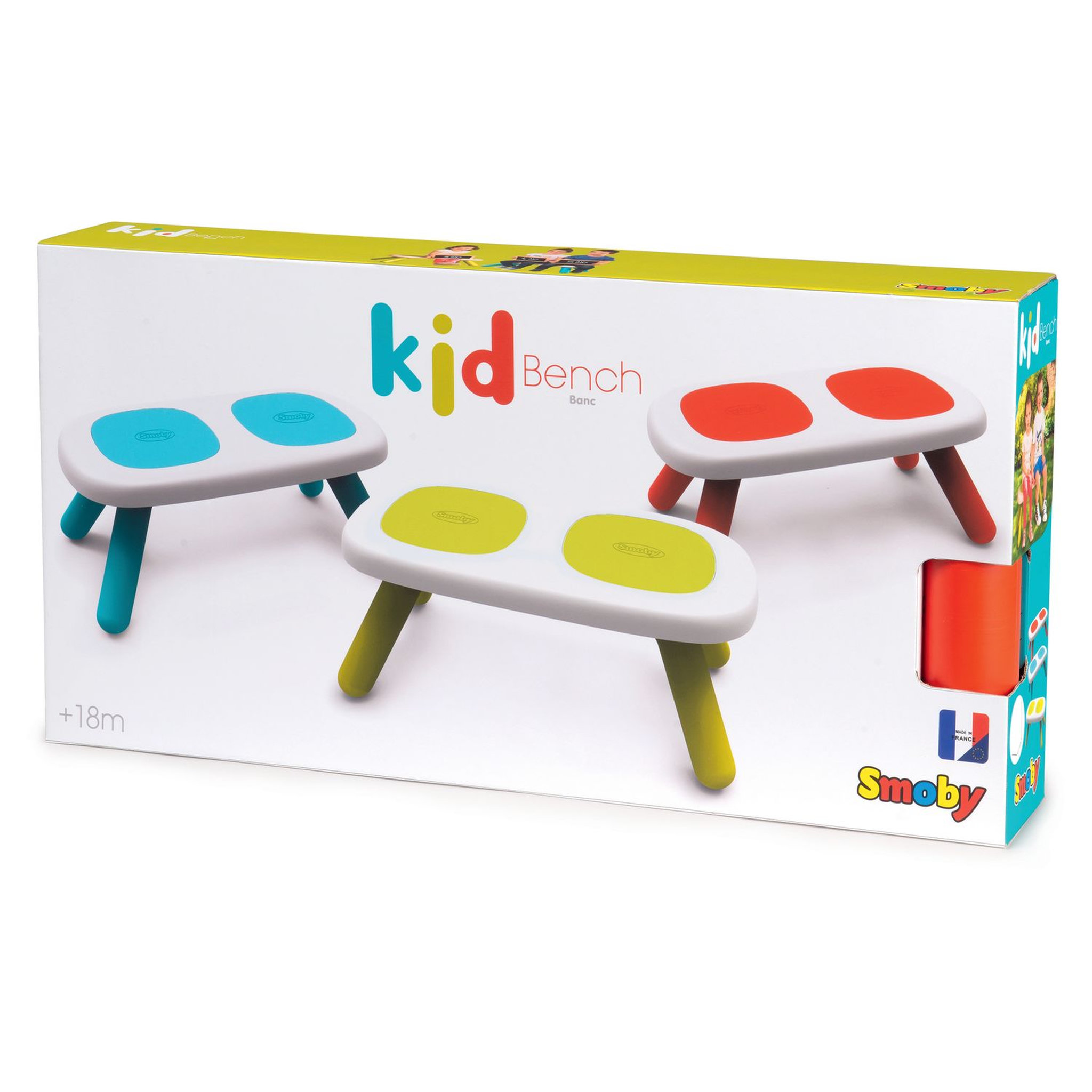 Voir la diapositive 4 : SMOBY Kid banc rouge