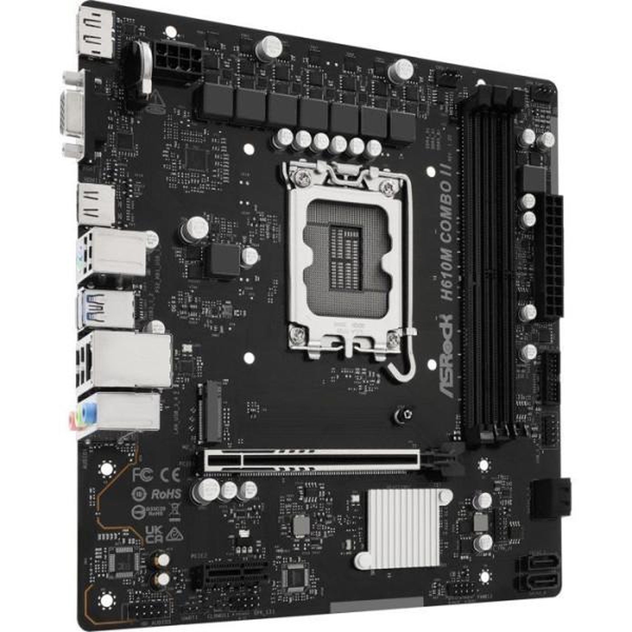 ASRock Carte mere - ASROCK - H610M Combo II - Socket LGA1700 - DDR4/DDR5 - Micro-ATX