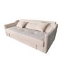 Voir la diapositive 5 : CONCEPT USINE Canapé convertible avec coffre en velours cotelé beige 3 places ADARE
