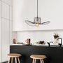 Voir la diapositive 2 : TOILINUX Suspension d'intérieur design en oréole - Diam. 50 cm - Noir