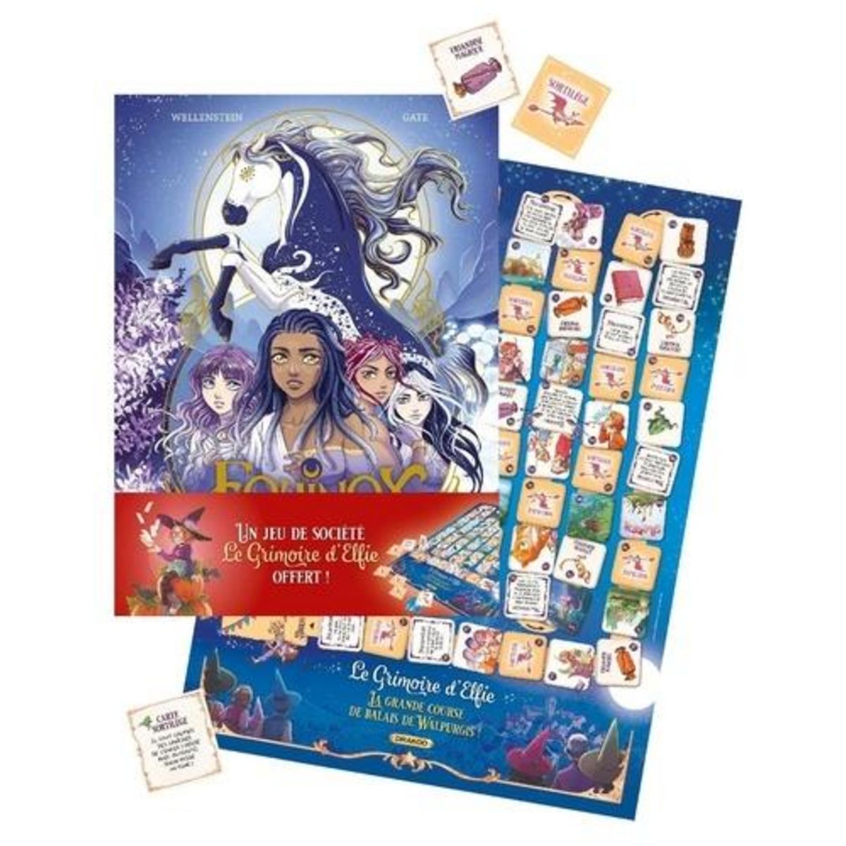 EQUINOX TOME 1 : CHEVAL DE LUNE. AVEC UN JEU DE SOCIETE LE GRIMOIRE D'ELPHIE OFFERT, Wellenstein Aurélie